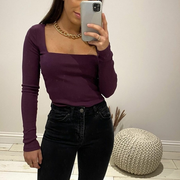 Zara Tops - ZARA | Bloggers Fave Square Neck Cropped Top